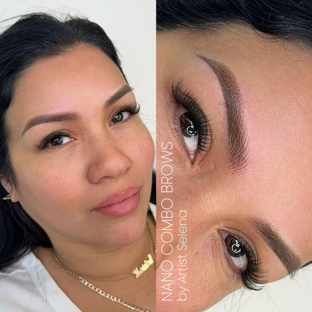 Nano Combo Initial Session W/Selena at EveBrows Studio in Fayetteville, GA