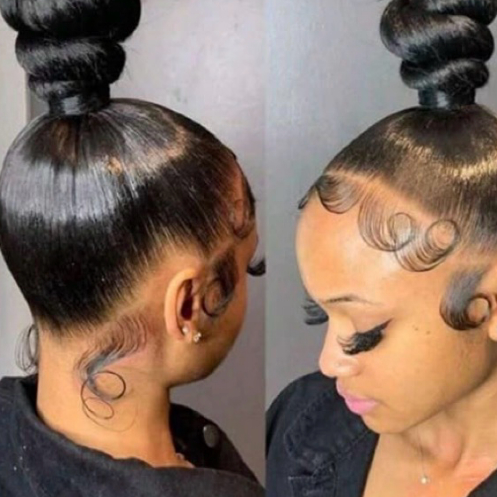 Sleek Knot Bun ( High Or Low ) at Impeccable Beauty in Clarksville, TN