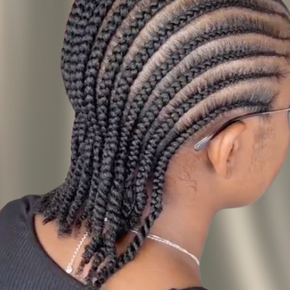 Simple Cornrow Weave at Morgandohair in Gaithersburg, MD