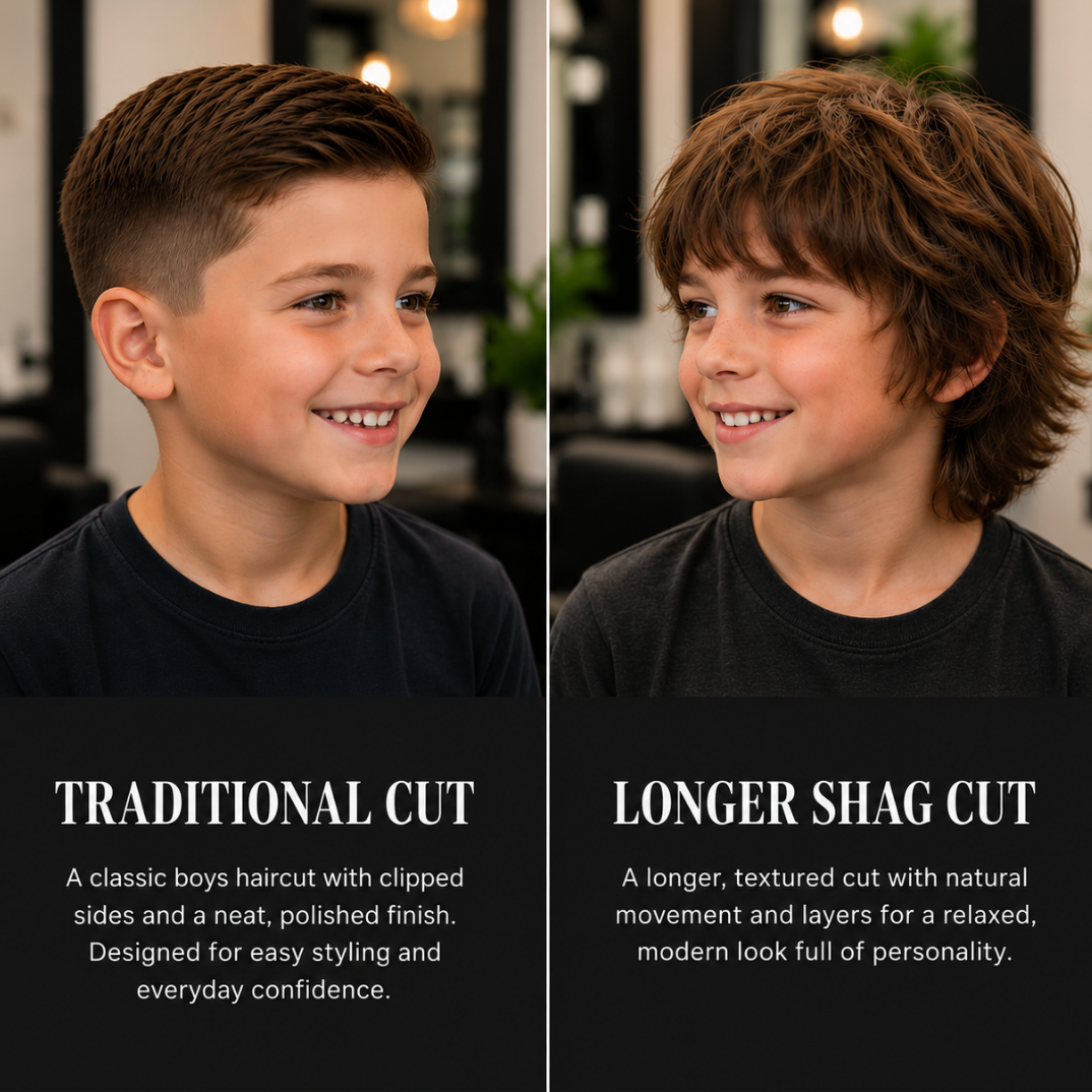Boys Haircut and Style at Looking Glass Hair Design in Boise, ID