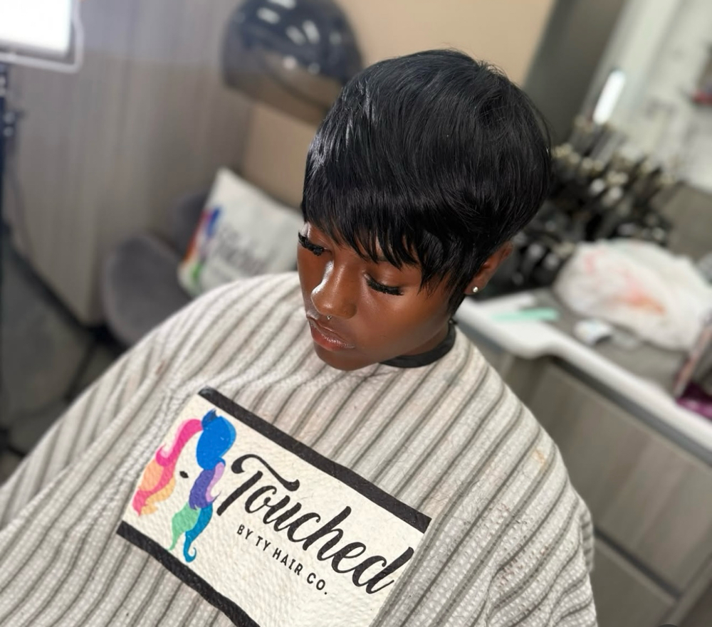 Pixie Cut QuickWeave w/Hair