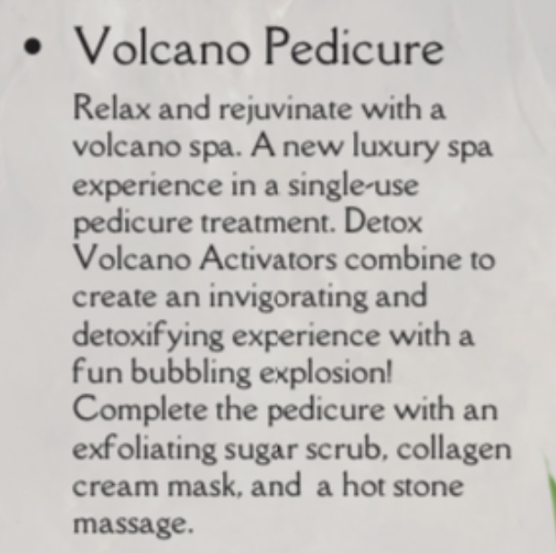 Volcano Pedicure