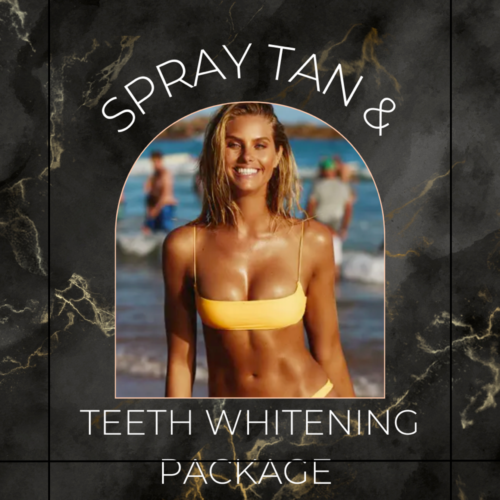 Spray Tan & Teeth Whitening Package