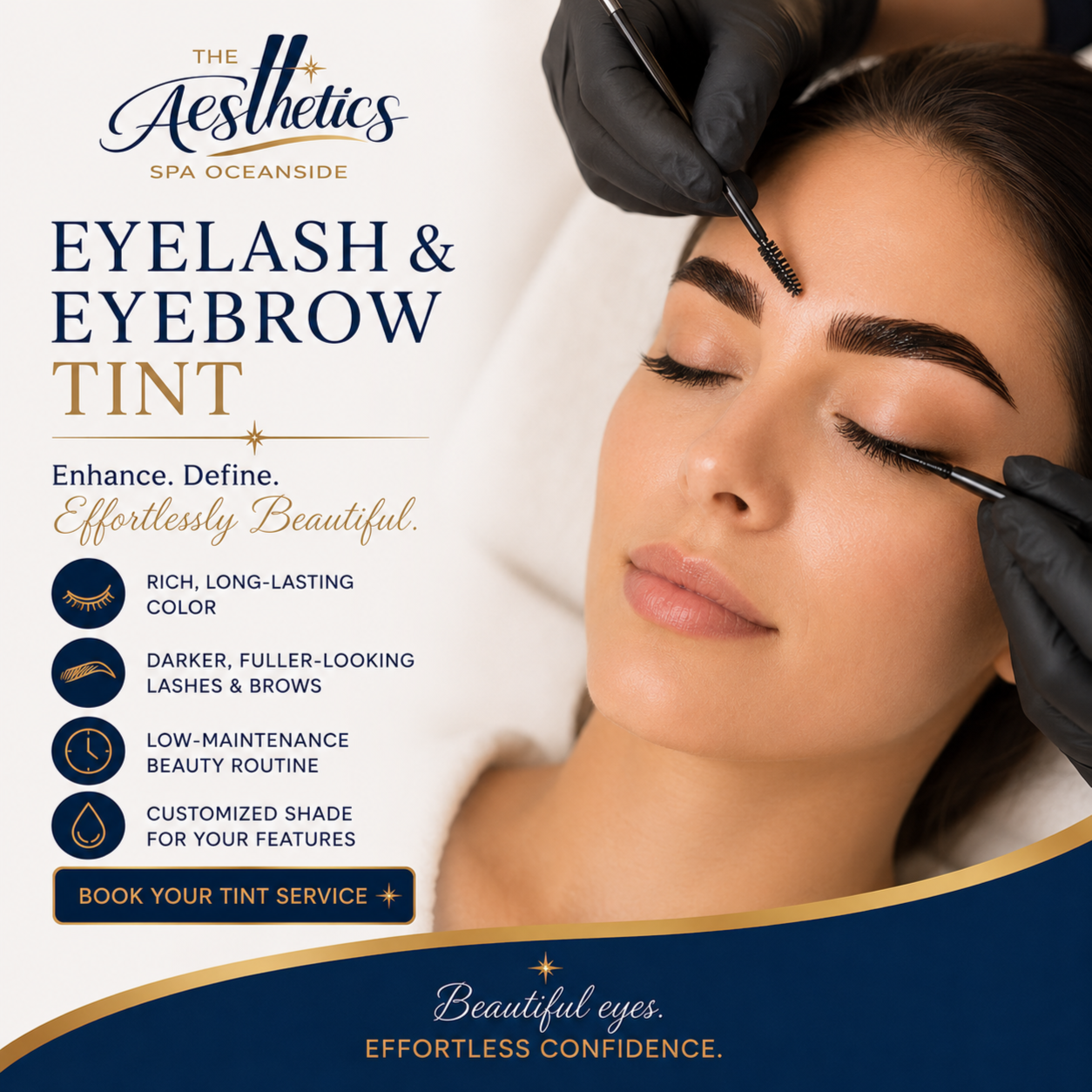 Eyelash & Eyebrow Tint at The Aesthetics Spa in Oceanside, NY