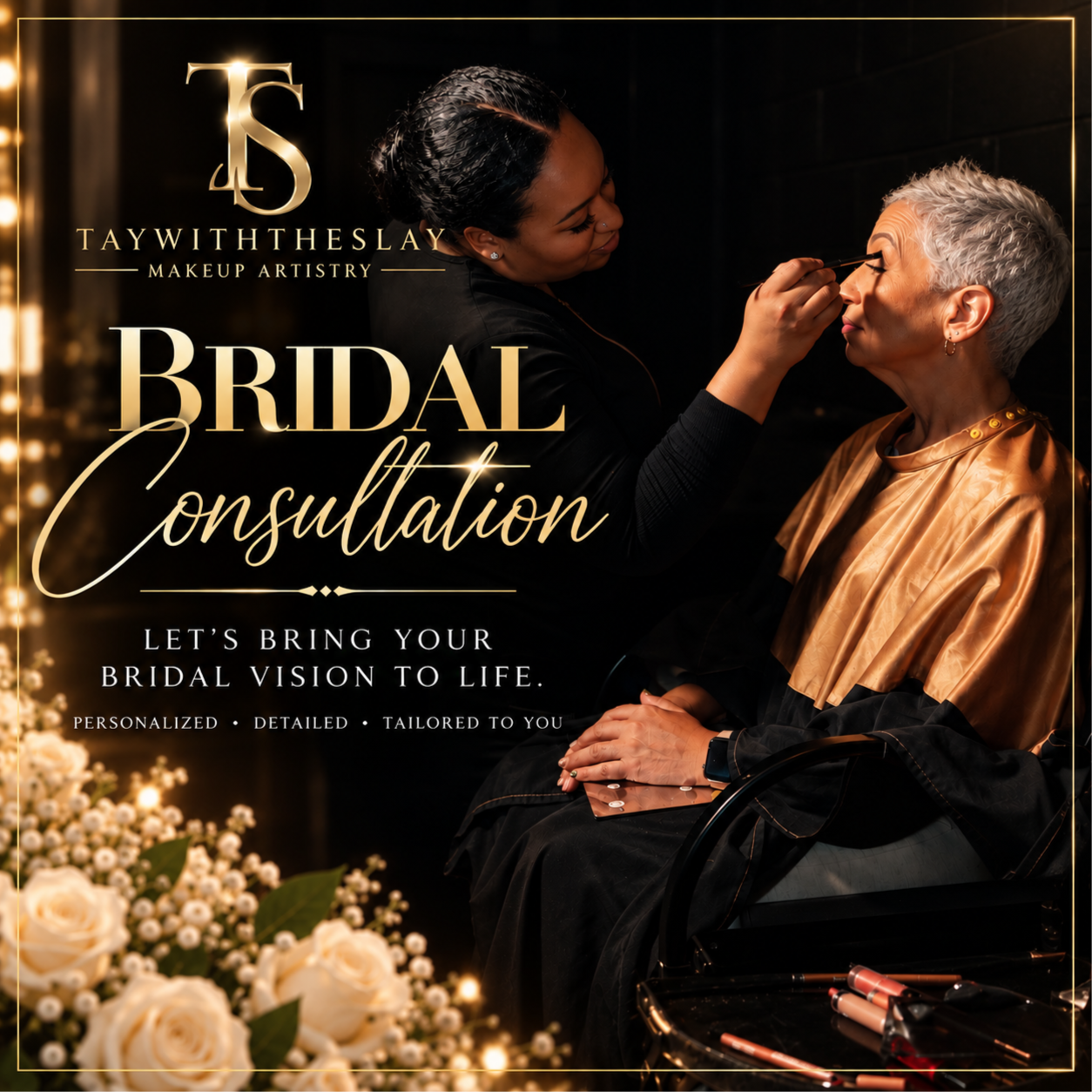 Bridal Makeup Consultation at TayWithTheSlay in Cleveland Heights, OH