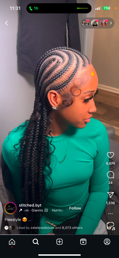 Medium Alicia Keys Braids