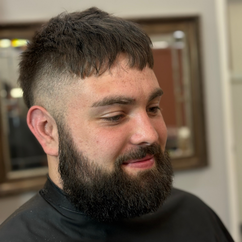 Mens Haircut With Beard Trim at Braids and Fades in Tulsa, OK