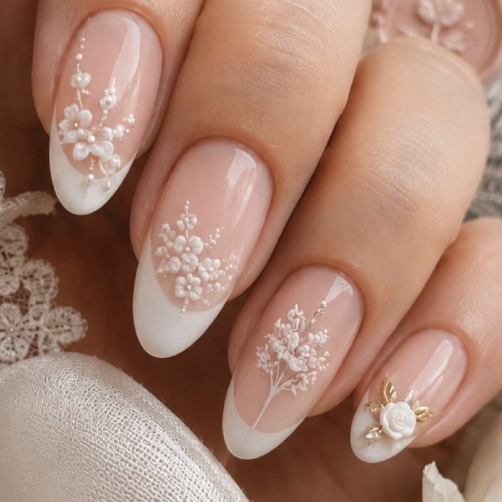 Wedding Dry E-File Manicure at mios mani in Dorchester, MA