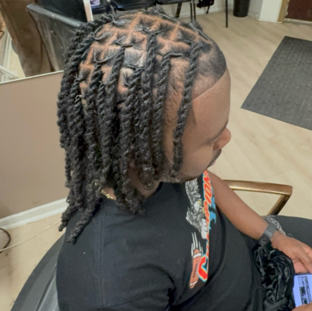 Two Strands - Short Locs at Crown Maintenance in Detroit, MI