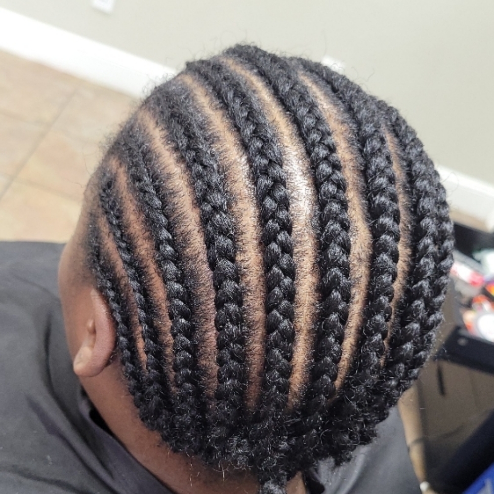 Custom Braid Down at Hair By Ronnie in Charlotte, NC