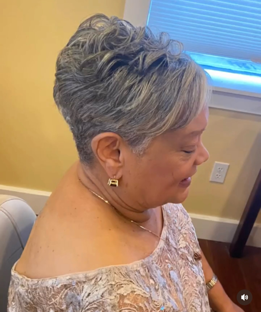 Rozay Grey Root-Touch Up Short Hair