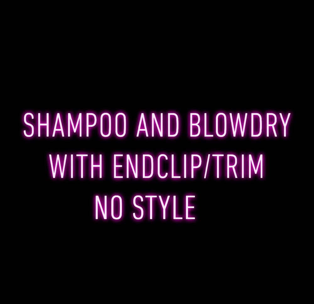 Shampoo & Blowdry W/ Endclip Only💕