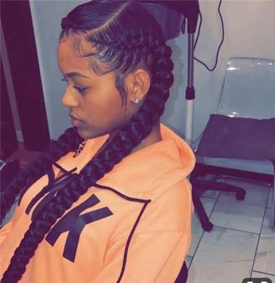 2 French Braids