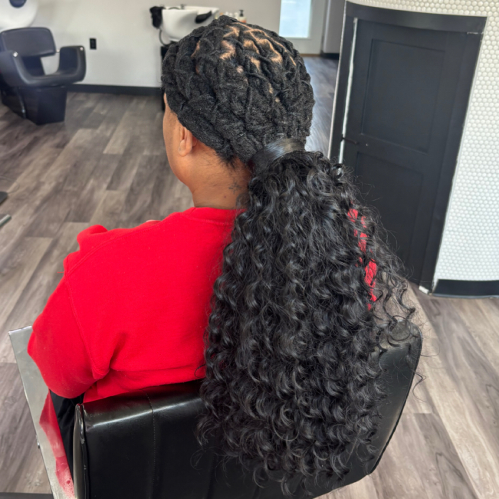 Basic Pronto Ponytail at Locs Taylor’d in Lakewood Ohio, OH