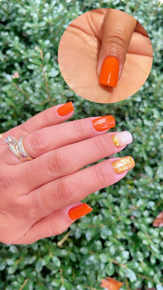 Russian manicure with dual form