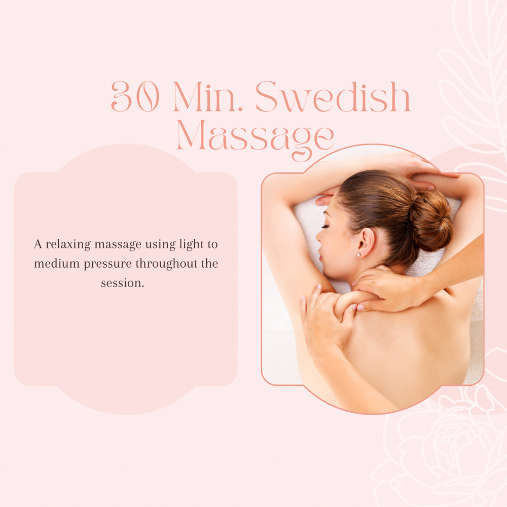 30 Minute Swedish Massage