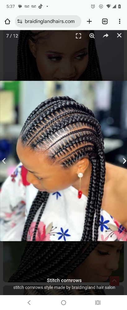 Stich Braid at Vicky's Hairbraiding in Frederick, MD