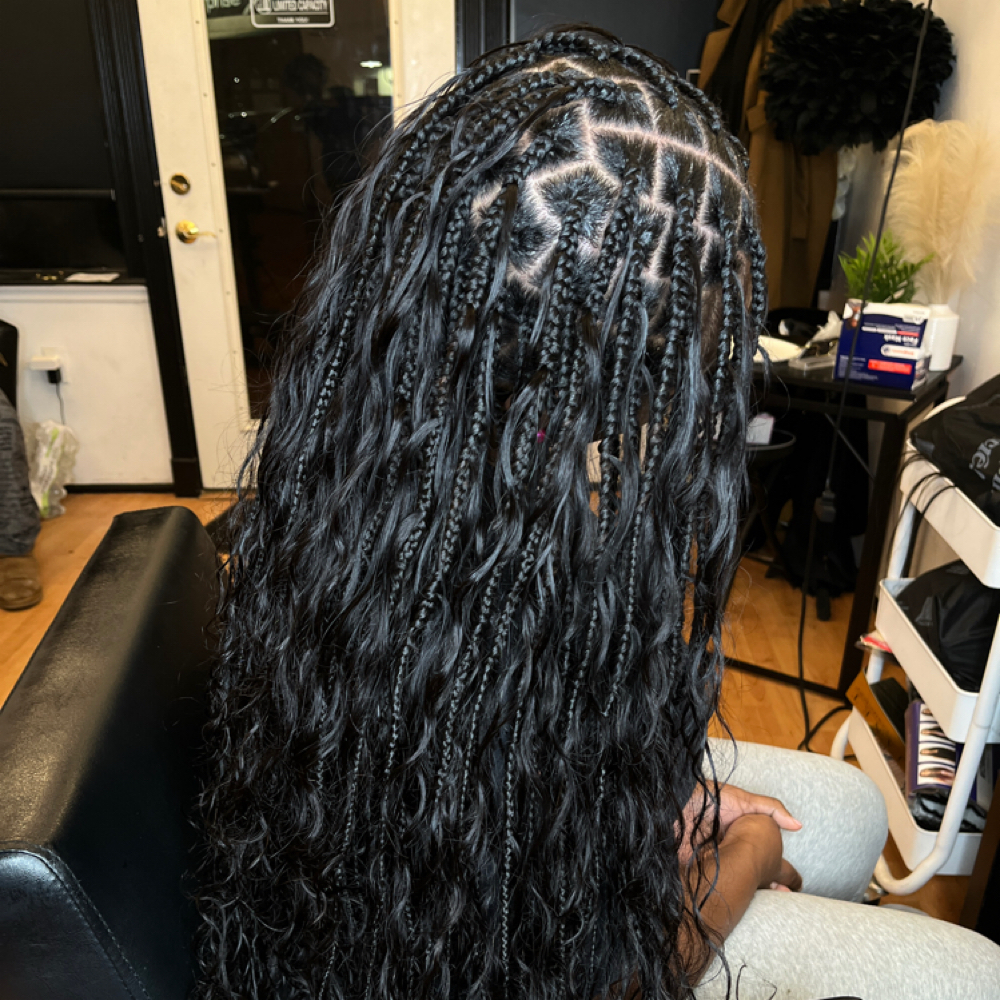 Boho Knotless at Ruthless Beauty Studio in nyack, NY