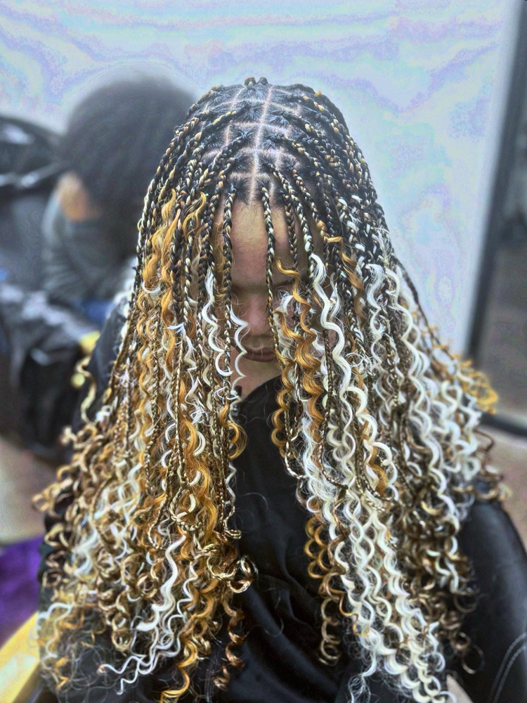 XS/S boho Knotless (Hair Included )