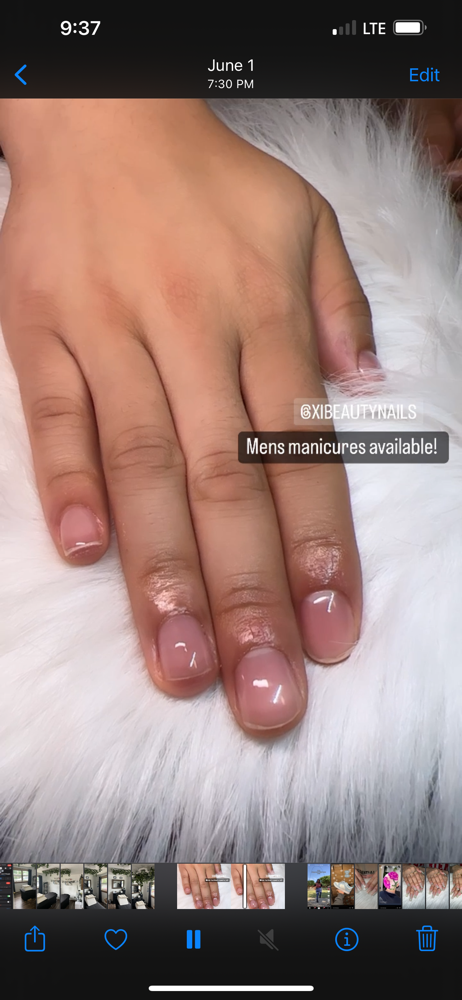 Mens Gel Manicure