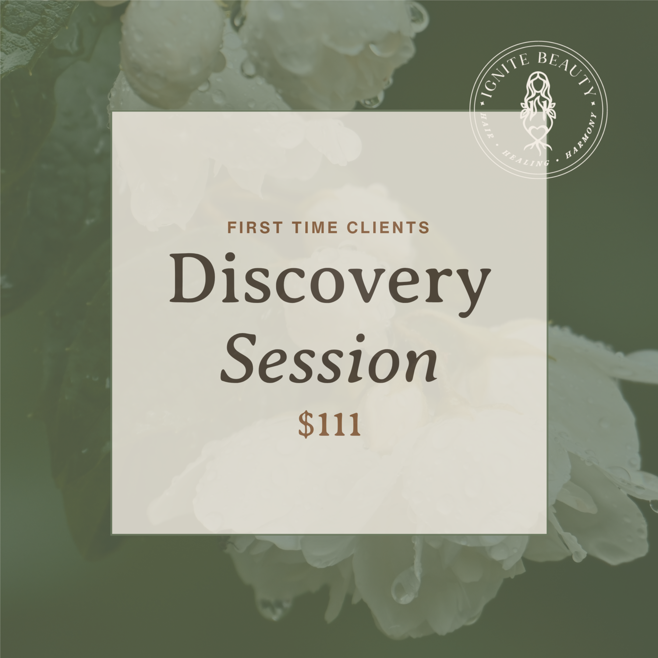 NEW CLIENTS:  Discovery Session at Ignite Beauty CC in Sandwich, MA
