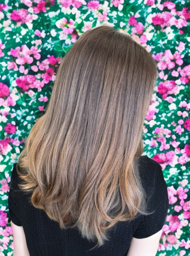 Color Partial Highlight Blow at Hair by Carli @ The Market Commons in Myrtle Beach, SC