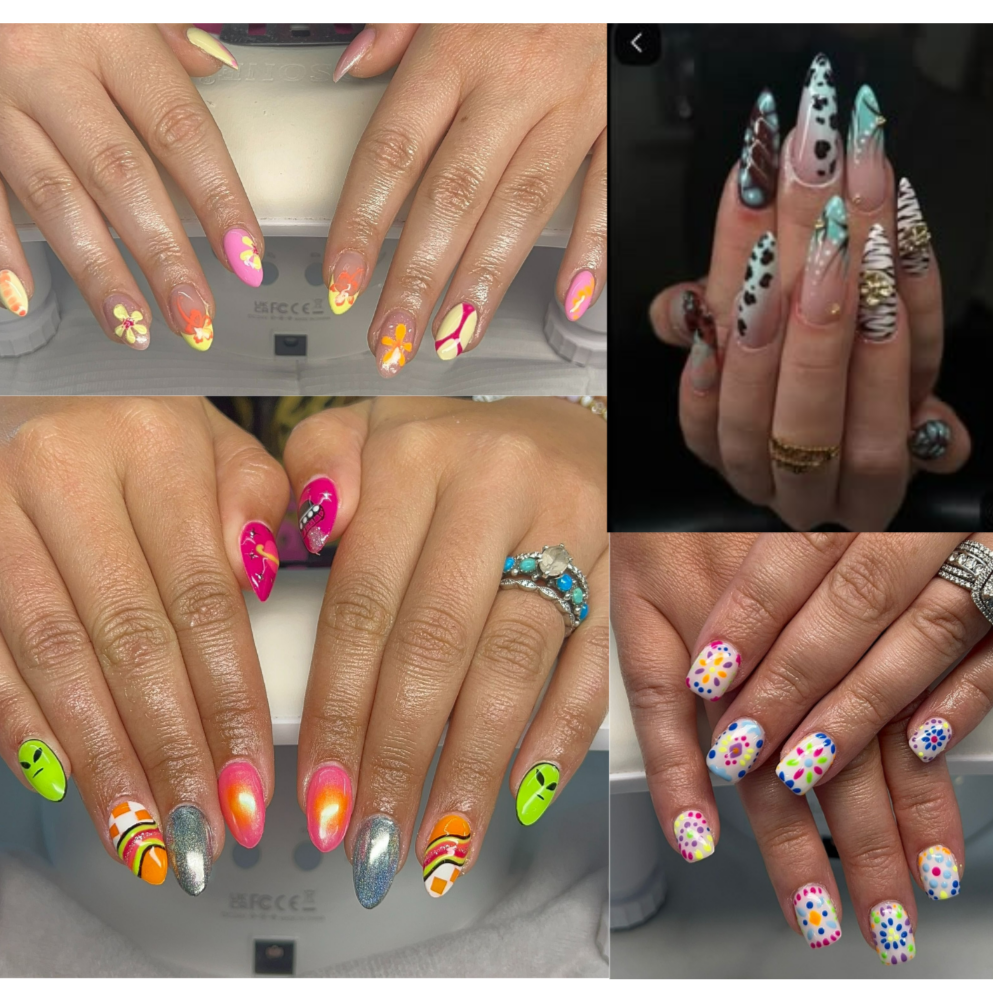 Hard Design Nails at Main St. Barber & Beauty Lounge in Weatherford, TX