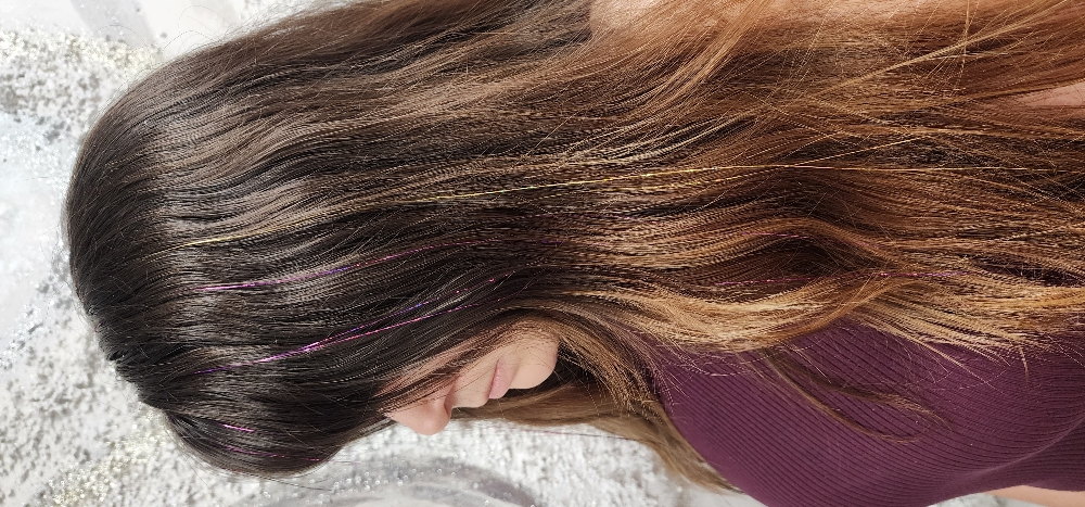 Hair Tinsel 5 Strands Per $15