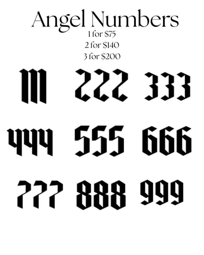 Double Angel Numbers Tiny Tattoo