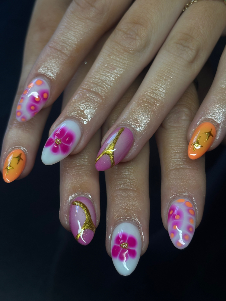 Gelx Nails w/ Advanced Nail Art