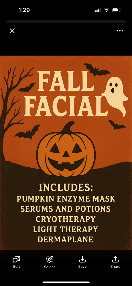 Halloween Glow Facial