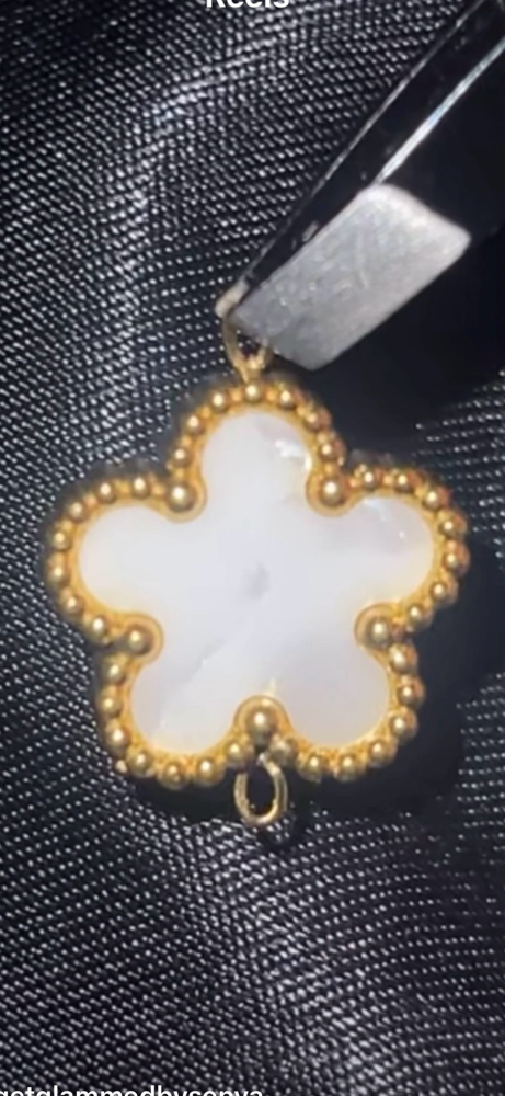 stainless steel maria clover charm