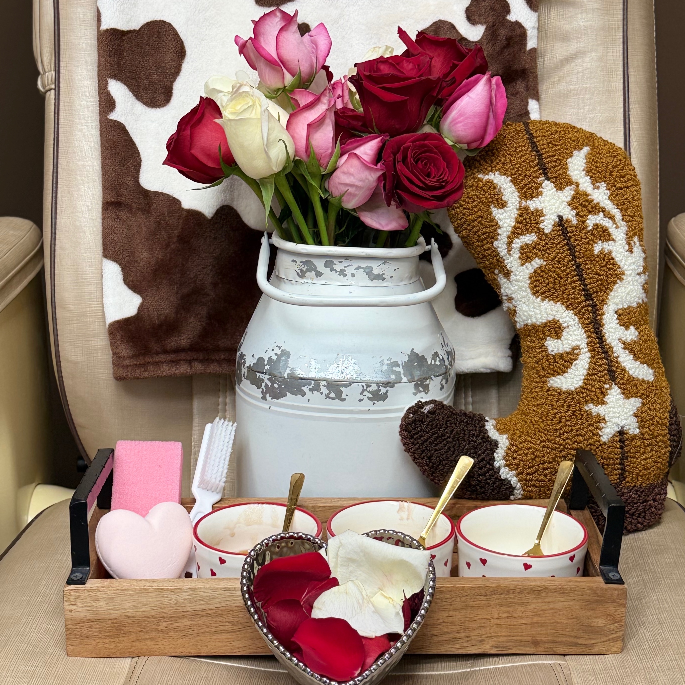 Valentines Day Luxury Pedicure at 717 Beauty Company in Frederick, MD