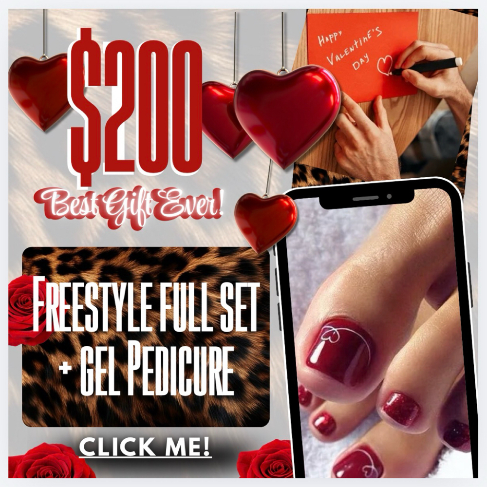 Freestyle Set W. Gel Pedicure at ShisNails in Greensboro, NC