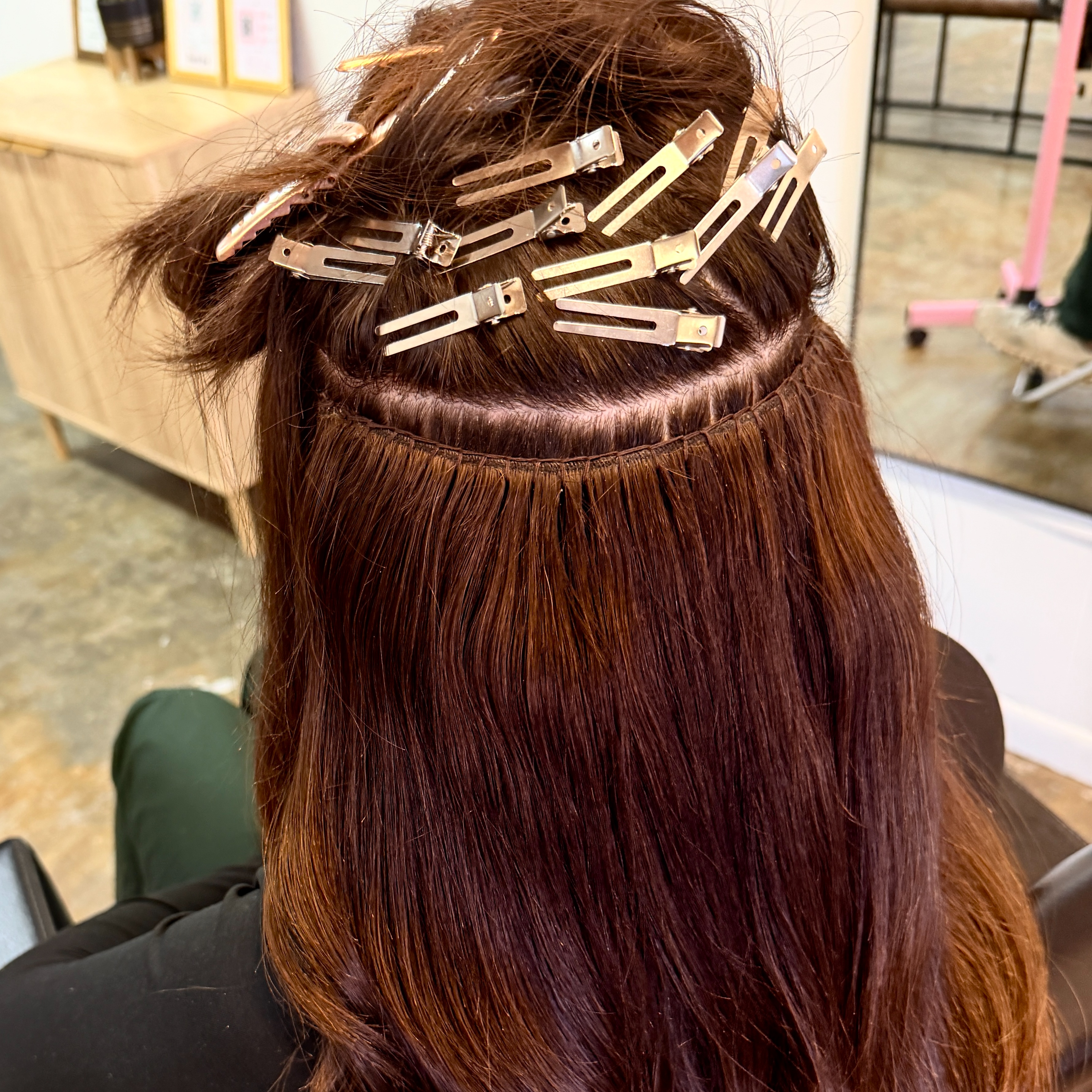 Hand Tied Hair Extension Move-Up at The Loft Salon in George West, TX