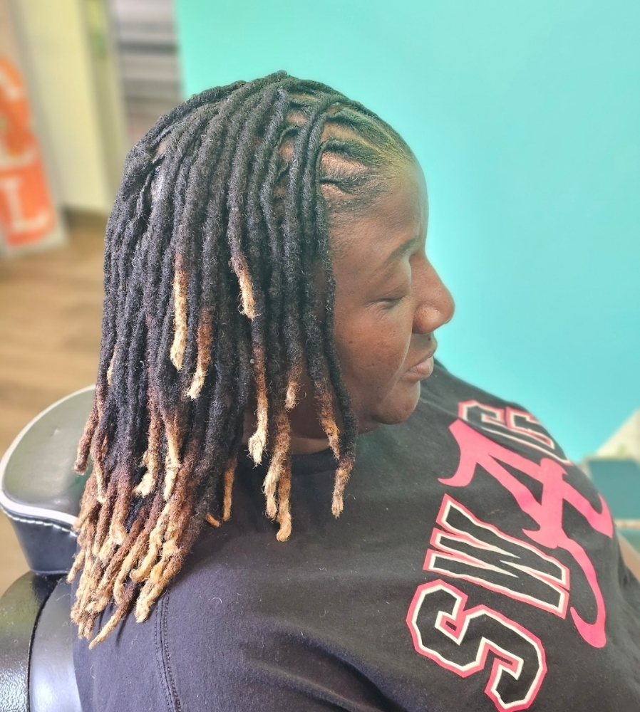 Loc Retwist ADD ON Under 75 Locs