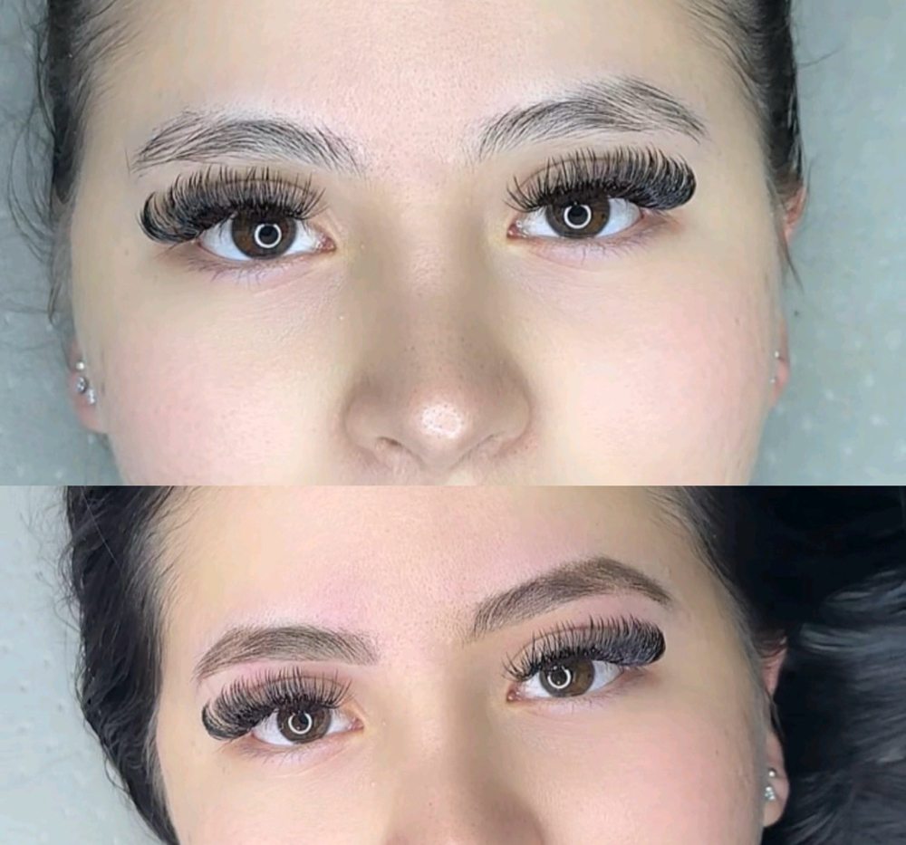 Brow wax and lash tint combo