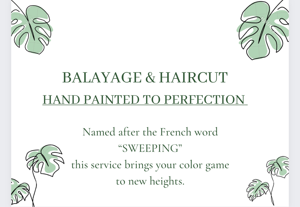 Balayage, Cut, Blowout