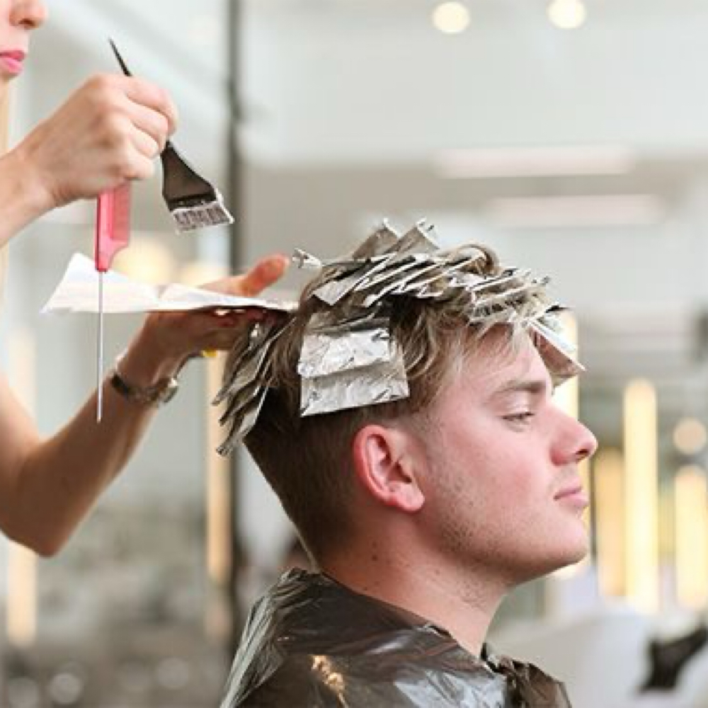 Men's Haircut W/ Custom Color at Gina’s Hair Room in Haltom City, TX