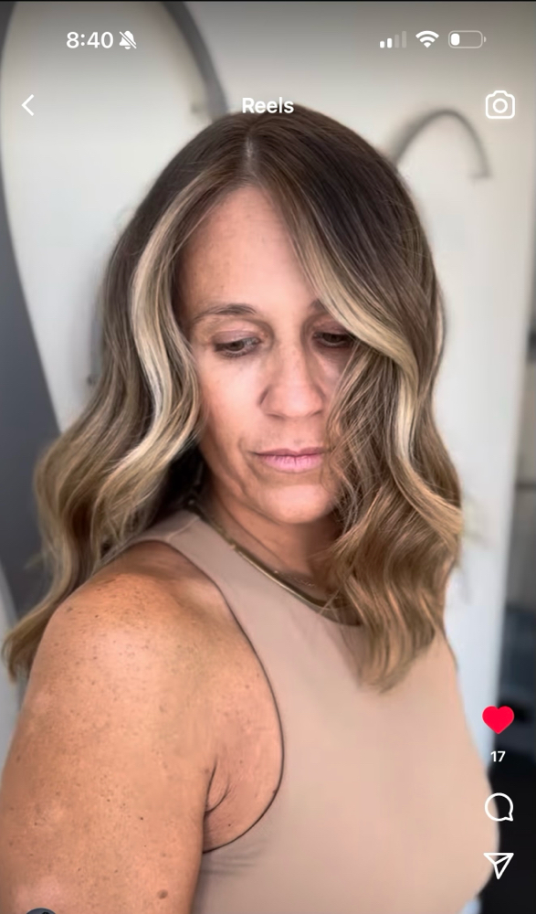 Partial Balayage /Partial Highlight