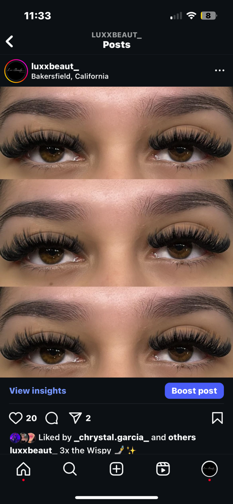 WISPY SET at Lux Beauty in Bakersfield, CA