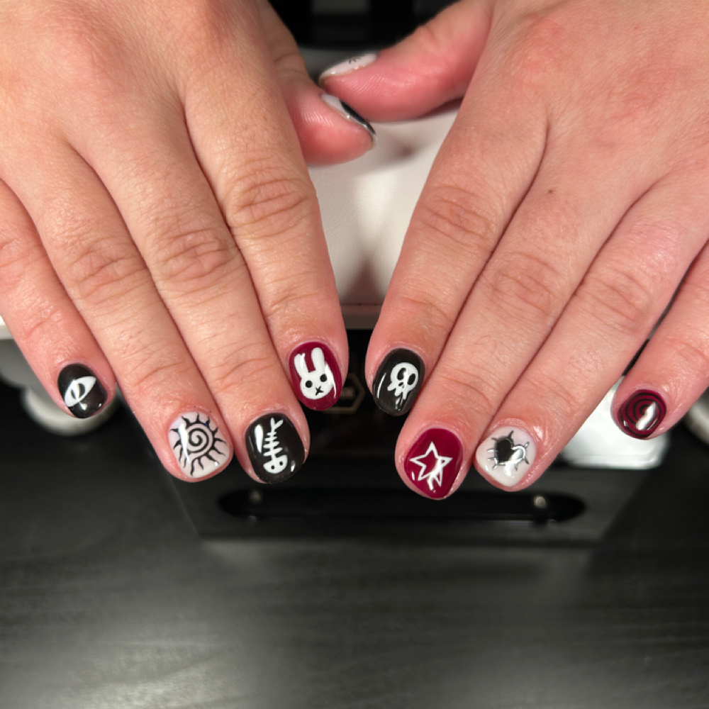 Moderate Painted Designs at Mother Moon Manis LLC in Elkhart, IN