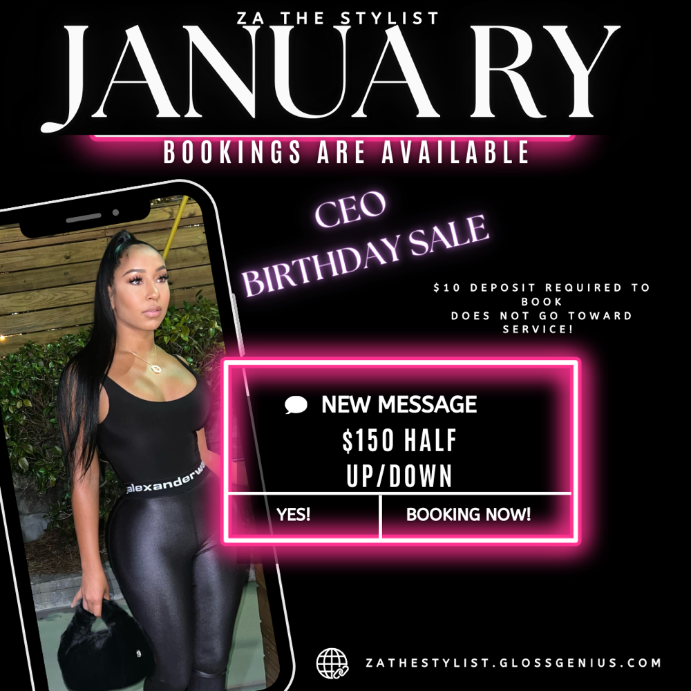 $150 Half Up/Down💕