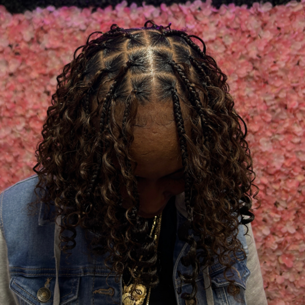 Medium Knotless • Boho Bob