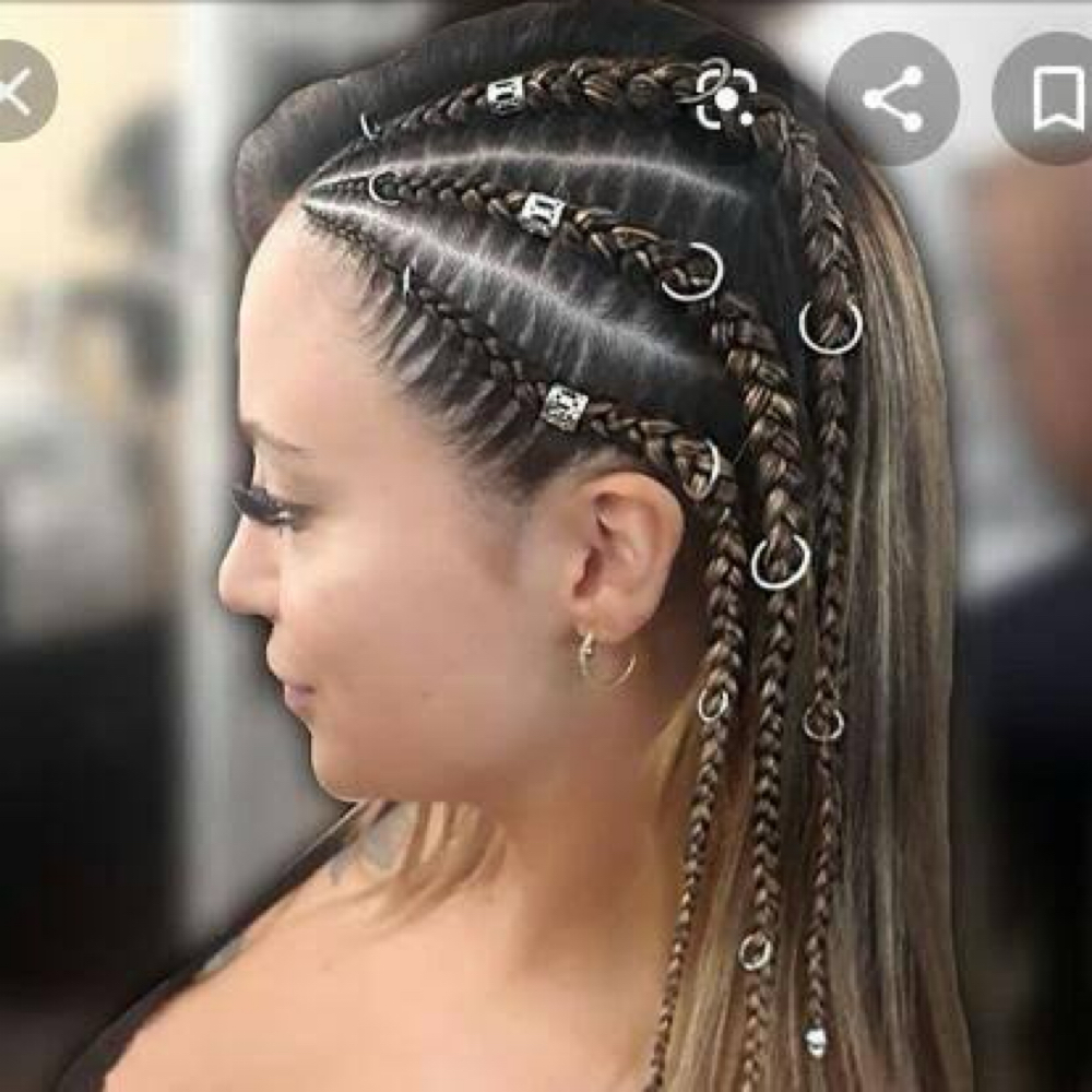 Side Braids at MakeBraids_byVG in Willimantic, CT