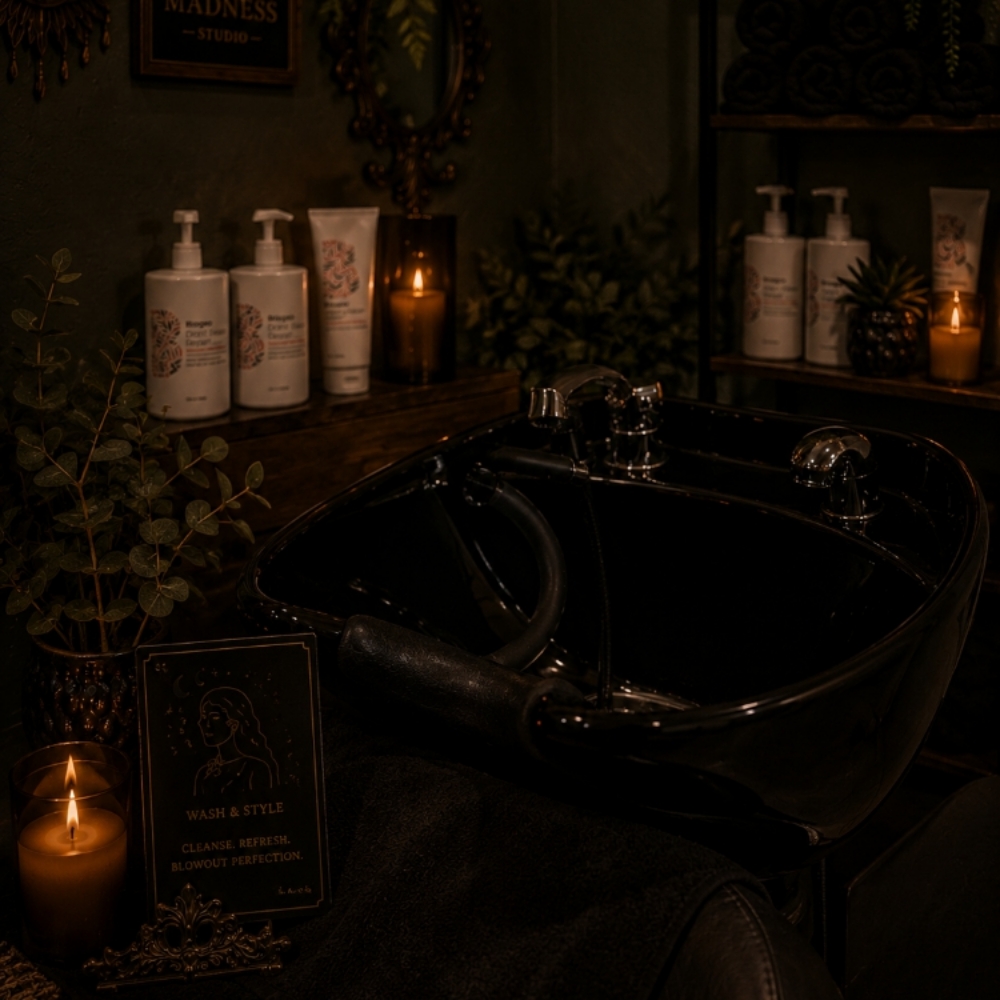 Wash, Blowout & Style at Shear Madness Studio in Colorado Springs, CO