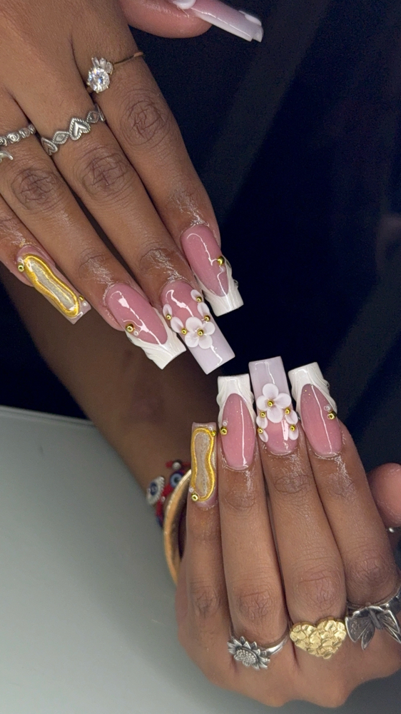 Long Acrylic Nails