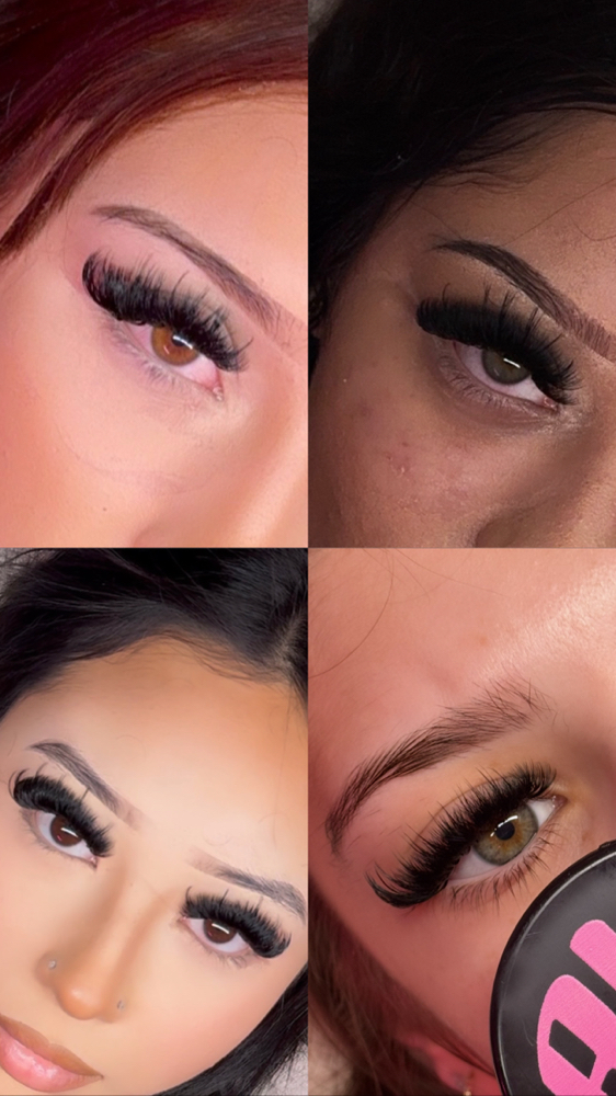 Mega volume wispy fullset at LASHESBYYNEZ in Rialto, CA
