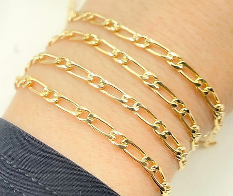 Gold Filled Stacked Bracelets (2)