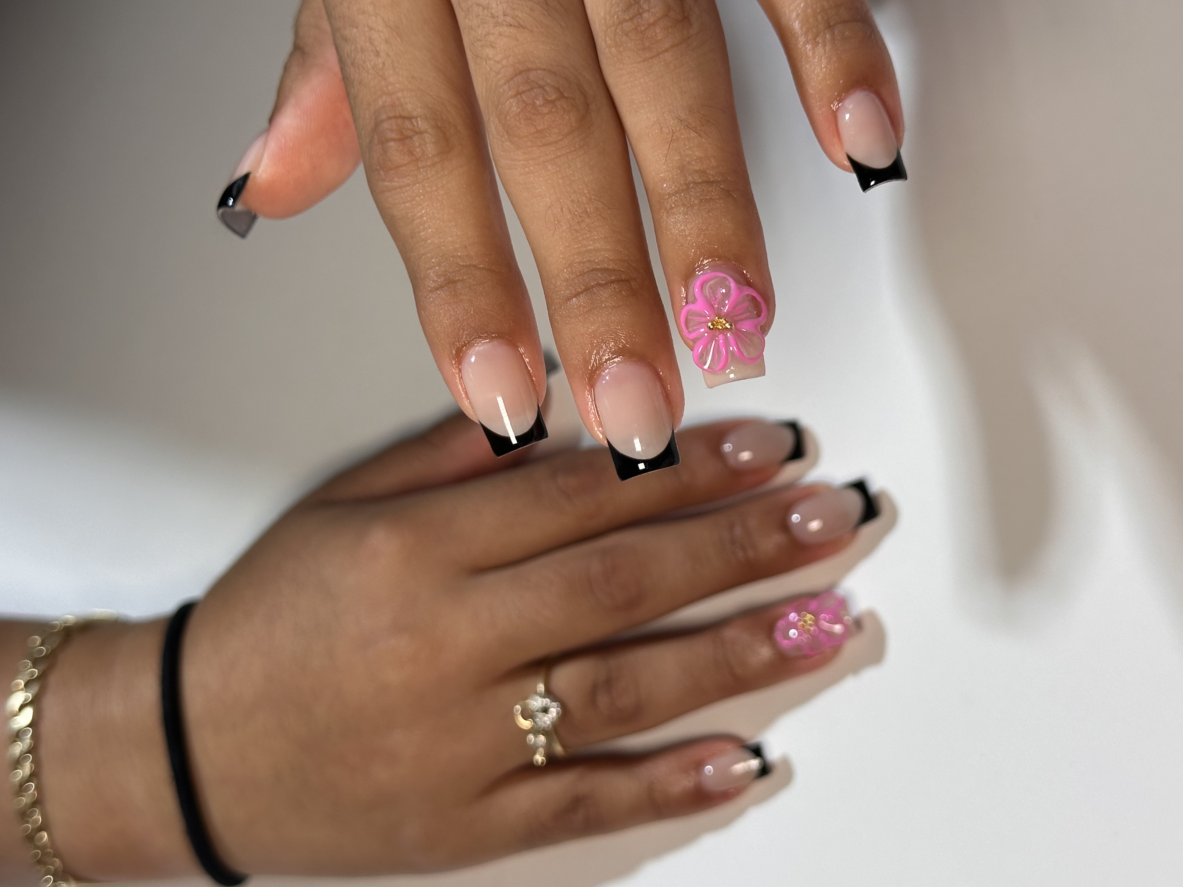 3D nail art/flowers
